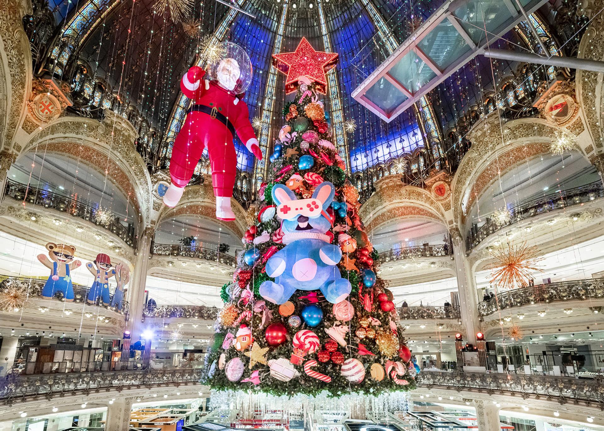 L’ambiance féérique des Grands Magasins 